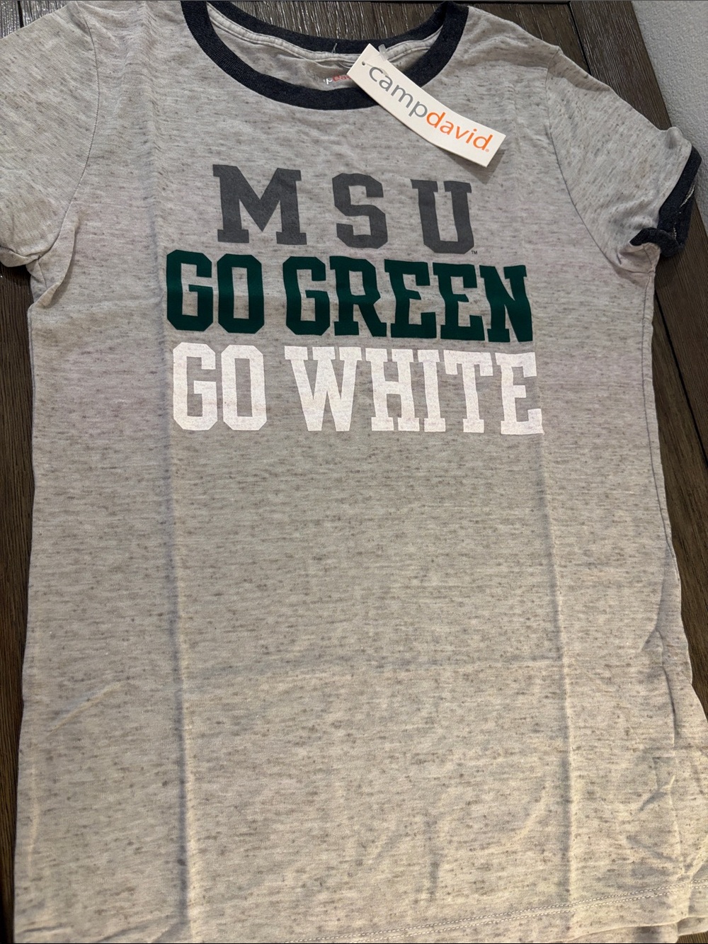 NWT [Camp David] Michigan State Spartans NCAA MSU Short-Sleeve Shirt Women’s L - Picture 3 of 10